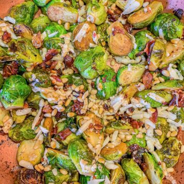 roasted cheesy brussel sprouts