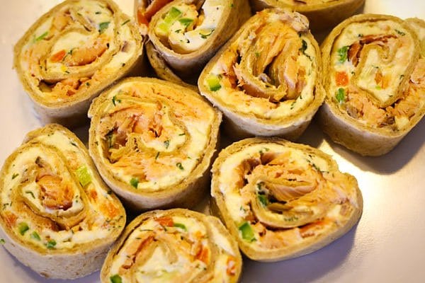 Salmon Pinwheels (using smoked salmon) | Hilda's Kitchen Blog