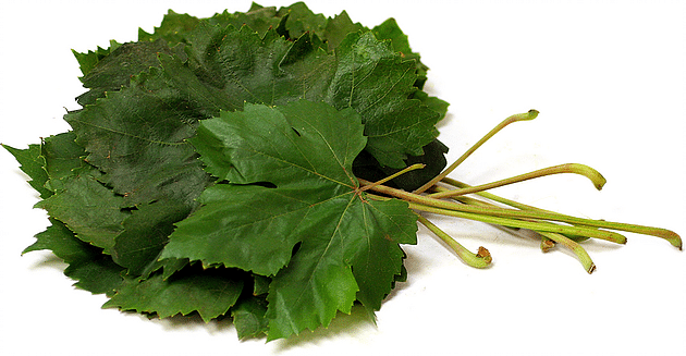 stacked grape leaves
