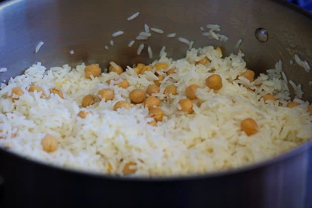 assyrian rice in a pot