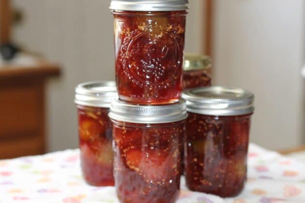 Strawberry fig preserves