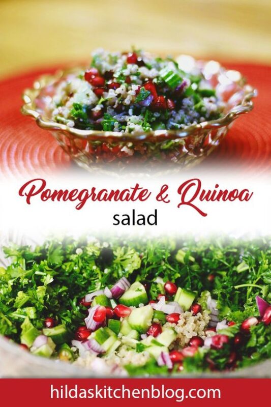 pomegranate quinoa salad