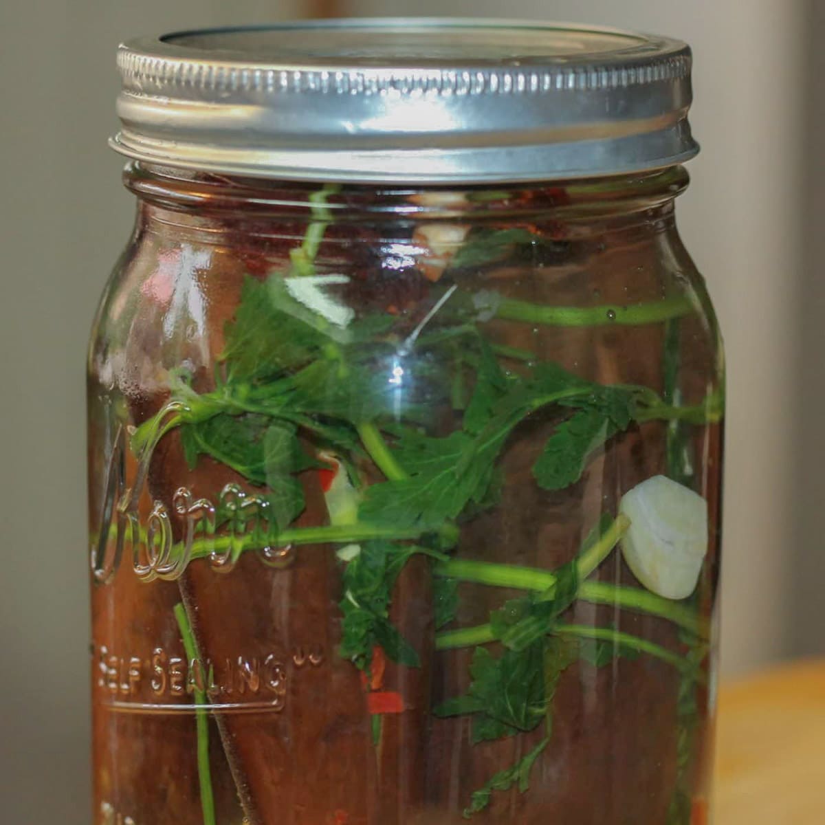 pickled eggplant.