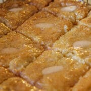 Namoura cake drenched in syrup