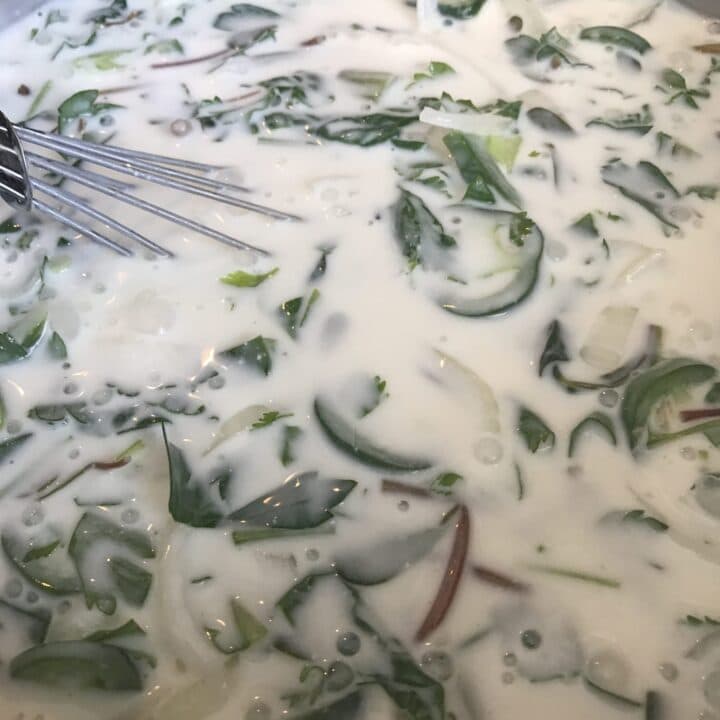 yogurt and herb soup