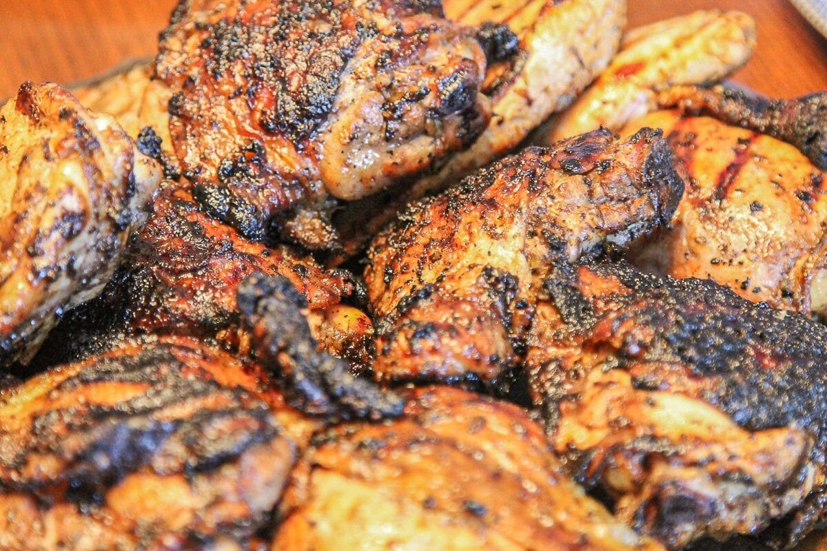 jerk chicken close up