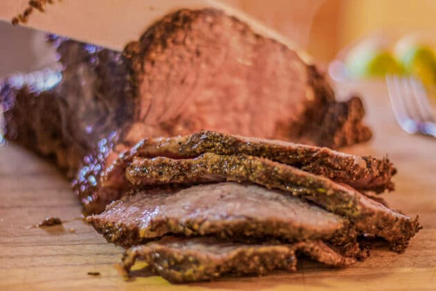 Smoked Beef Brisket Seasoned With Santa Martia Rub