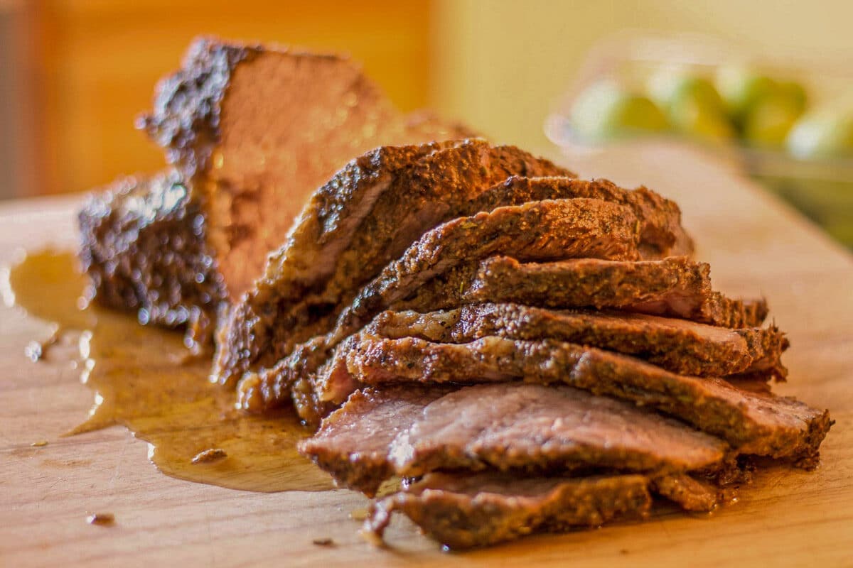 Smoked Beef Brisket Seasoned With Santa Martia Rub