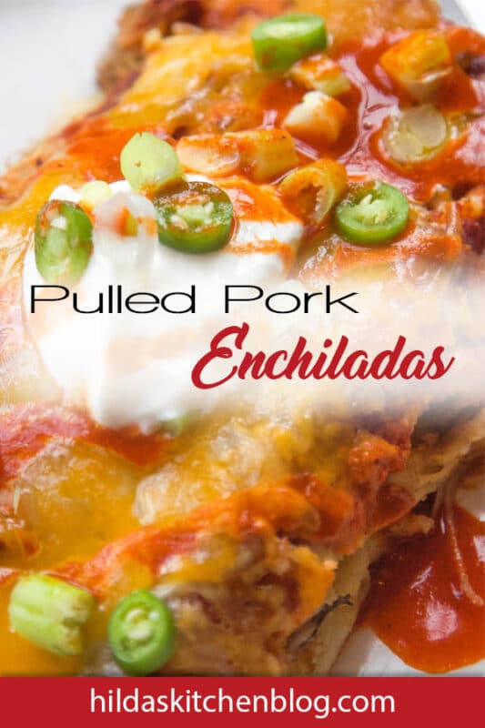 pulled pork enchiladas