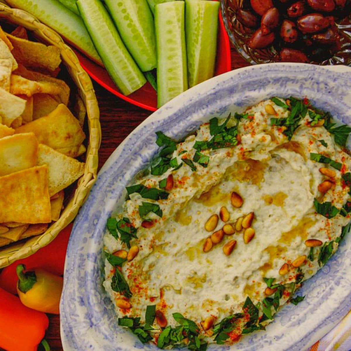 Roasted Eggplant Dip Baba Ganoush Hilda's Kitchen Blog