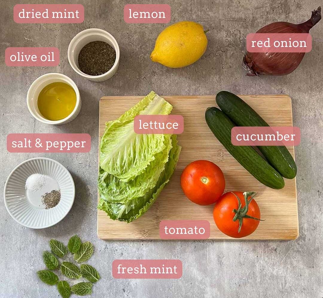 middle eastern salad ingredients