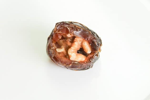a date stuffed with a walnut