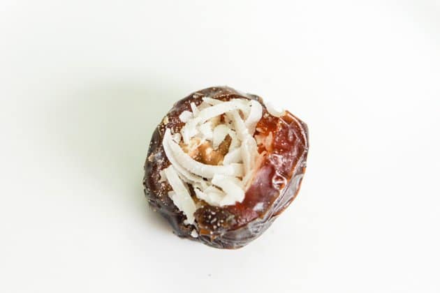 date stuffed with walnuts and coconut