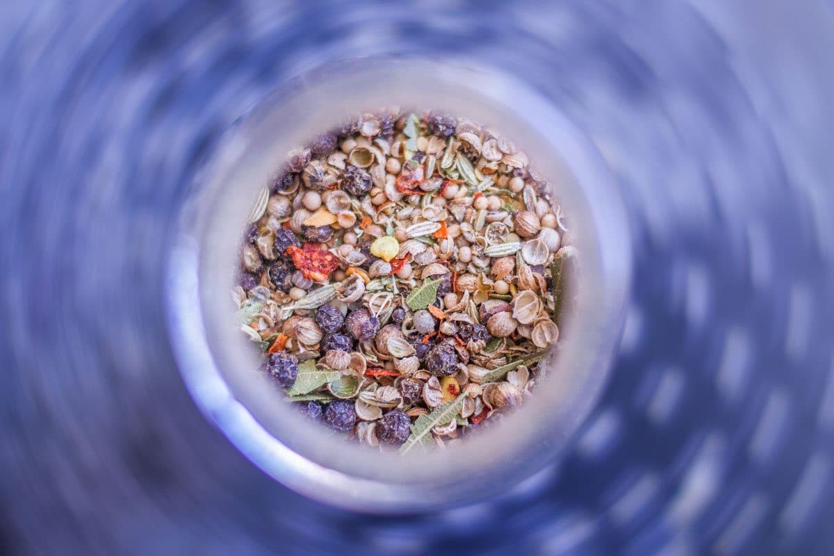 corned beef spices in a jar