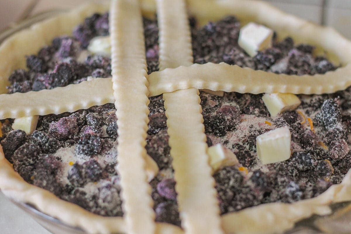 lattice on top of a pie