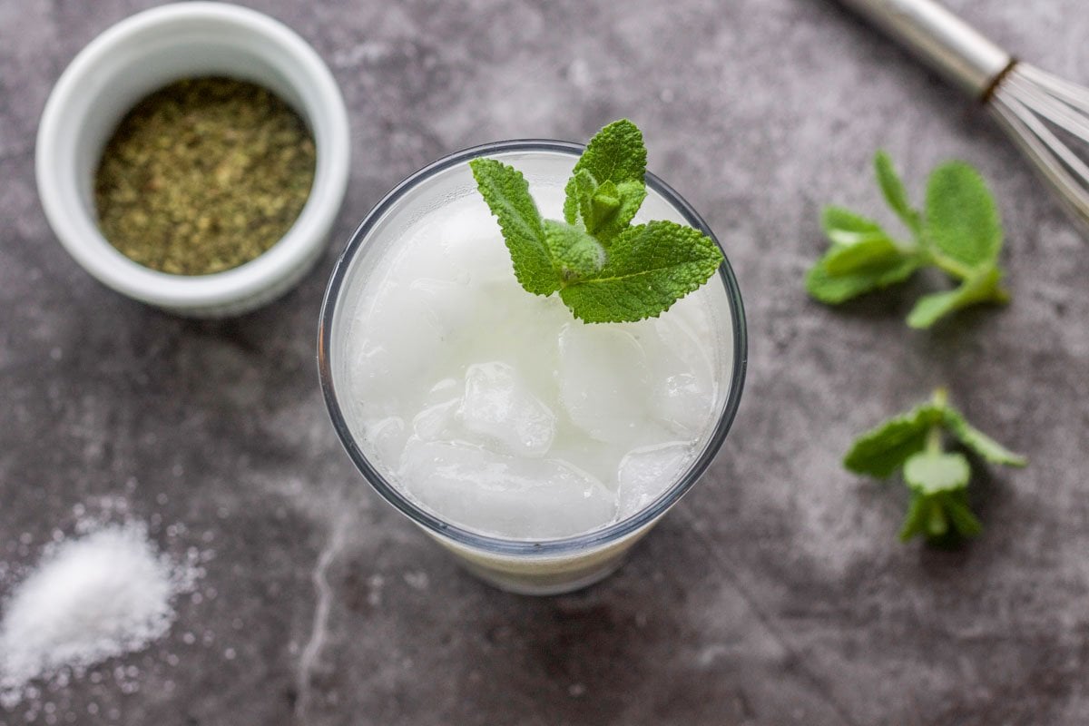 yogurt drink ayran recipe with mint