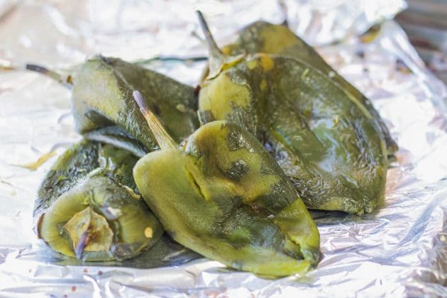 poblano peppers roasted