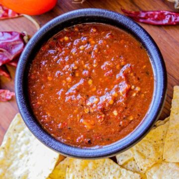 Arbol chili salsa