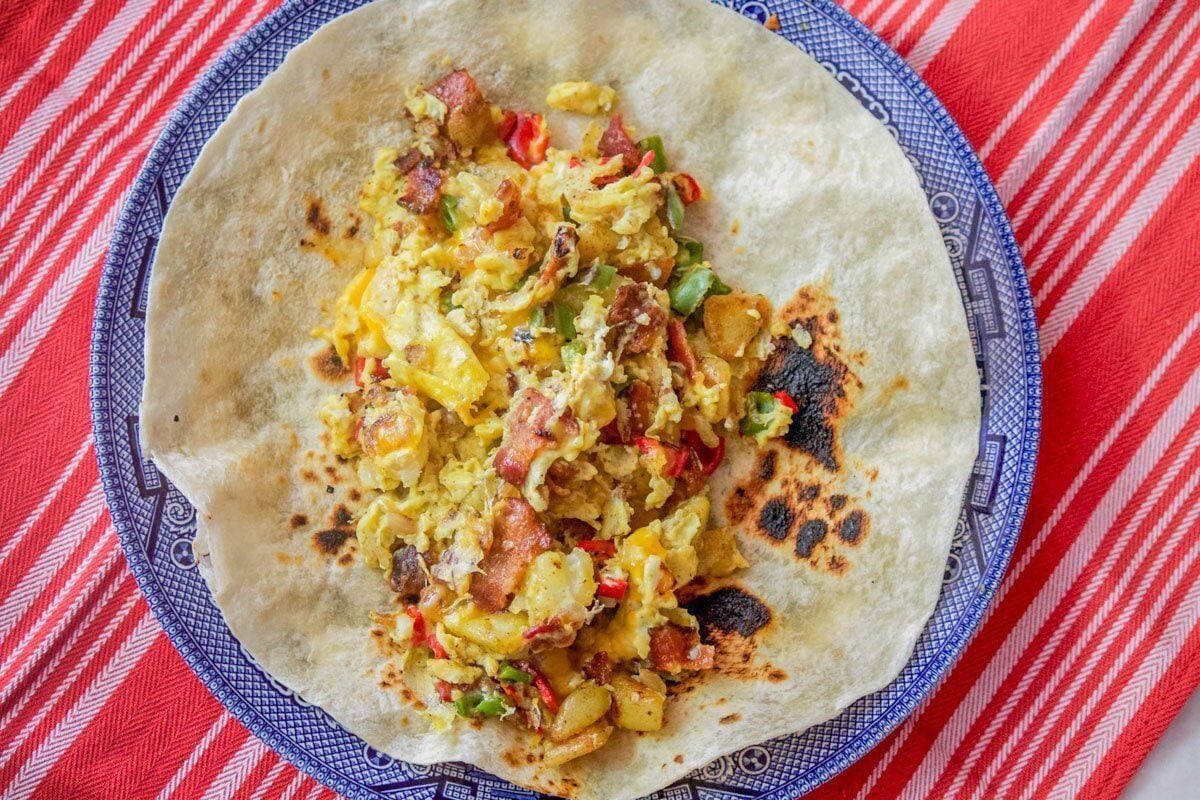 Mexican breakfast burrito