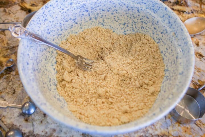 pie crust crumbs