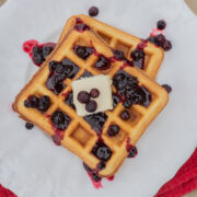 huckleberry syrup on waffles 2