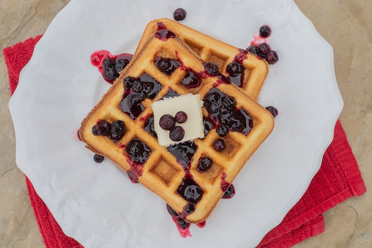 huckleberry syrup on waffles 2
