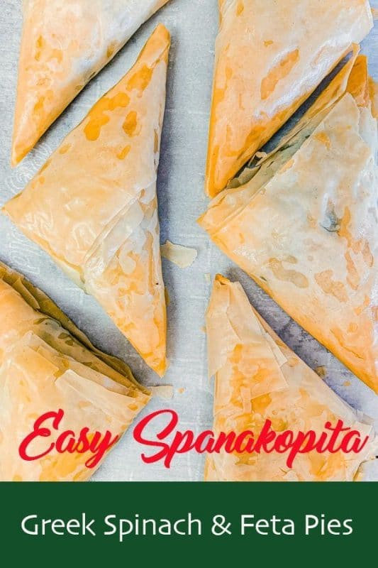 easy spanakopita pin