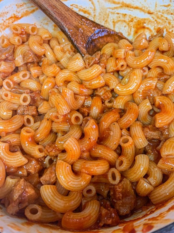 pasta in a pot 
