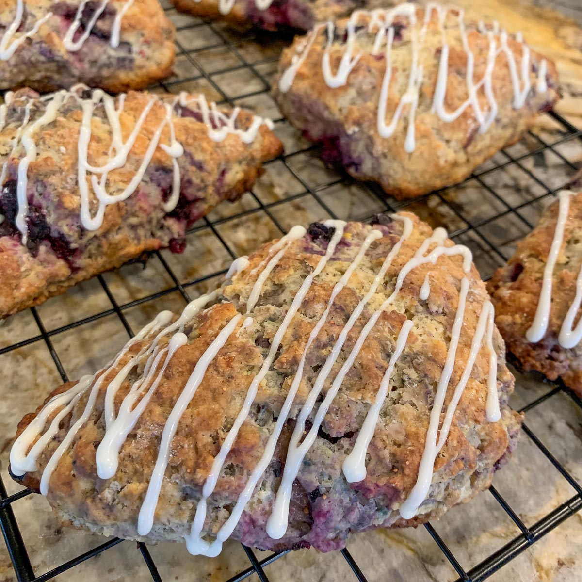 lemon blueberry scones