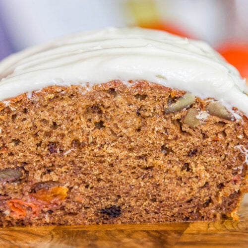 Persimmon Bread with Cream Cheese Frosting | Hilda's Kitchen Blog