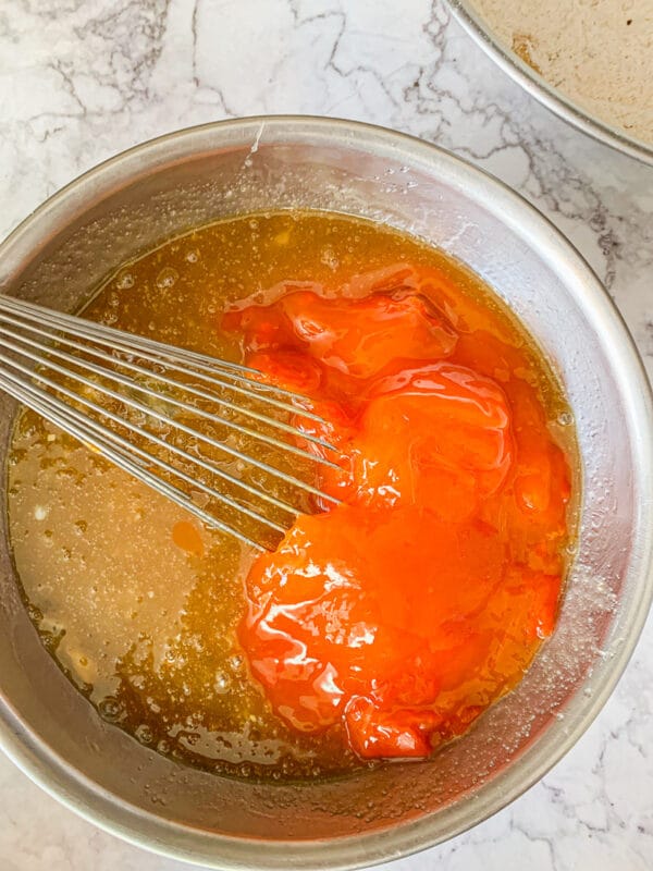 persimmon pulp in bowl