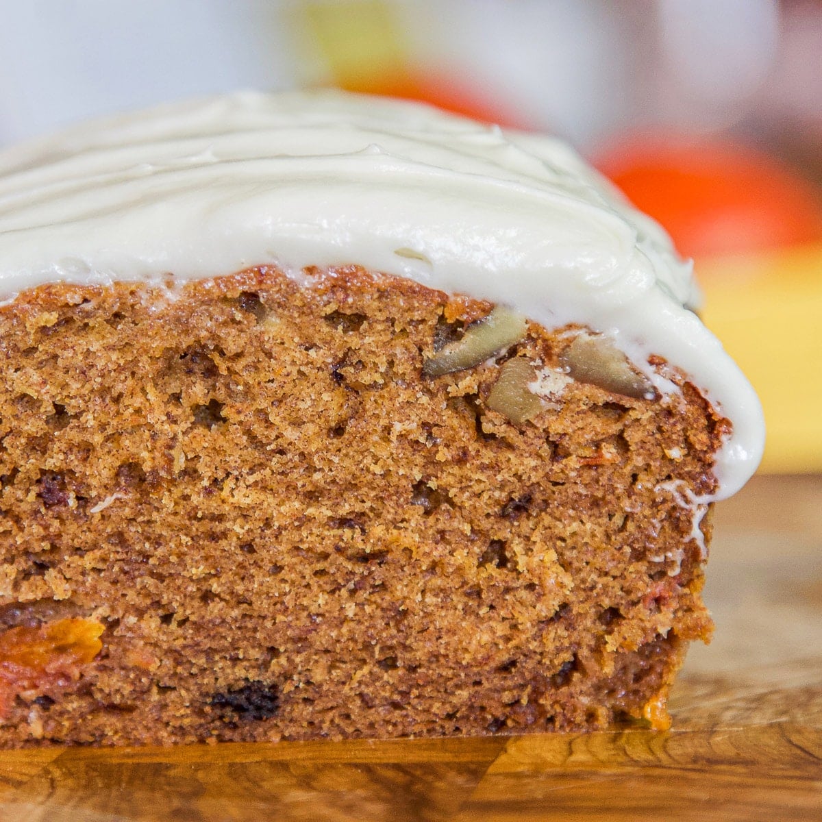 Persimmon Bread with Cream Cheese Frosting | Hilda's Kitchen Blog