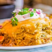 green enchilada casserole.