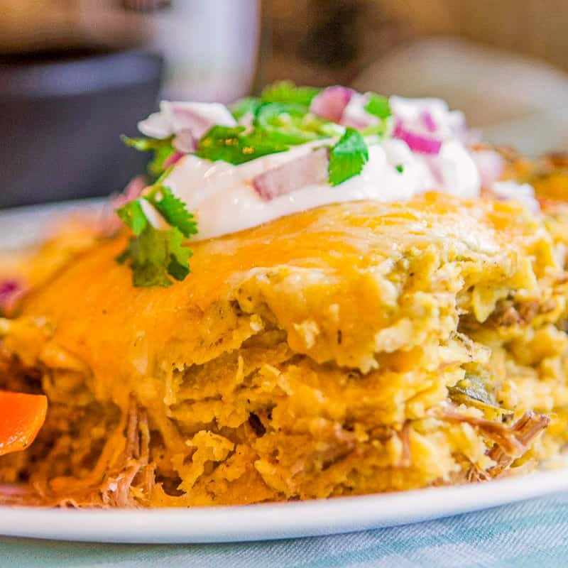 green enchilada casserole.