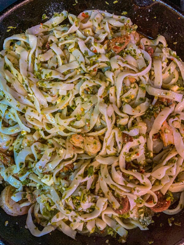 protein noodles with Chimichurri