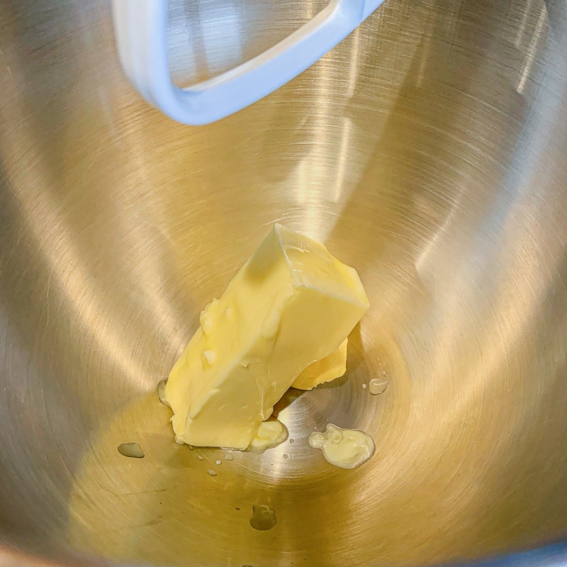 butter in a bowl