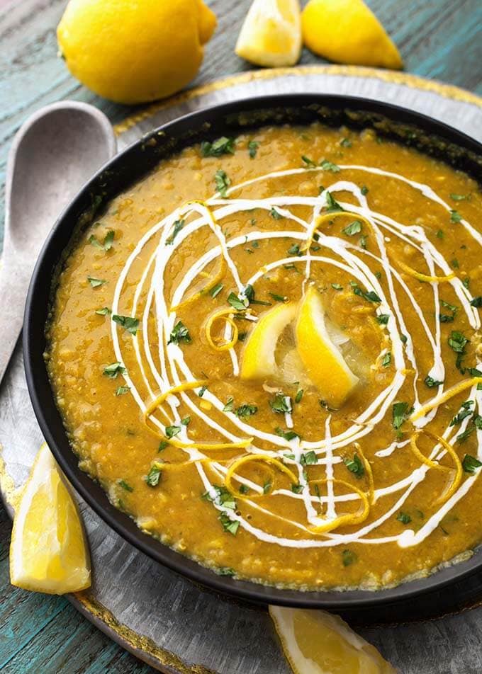 red lentil recipes : curry soup