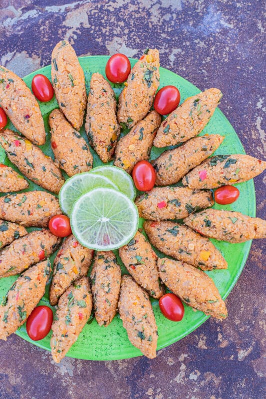 red lentil recipes: lentil kibbeh