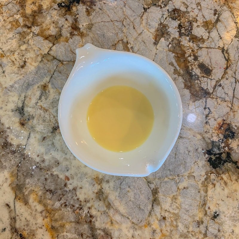 cornstarch slurry in a small white cup