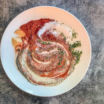 Santa Maria seasoning on a plate