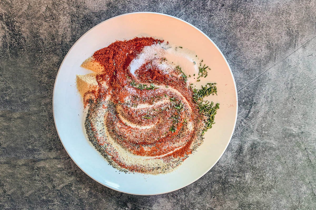 Santa Maria seasoning on a plate