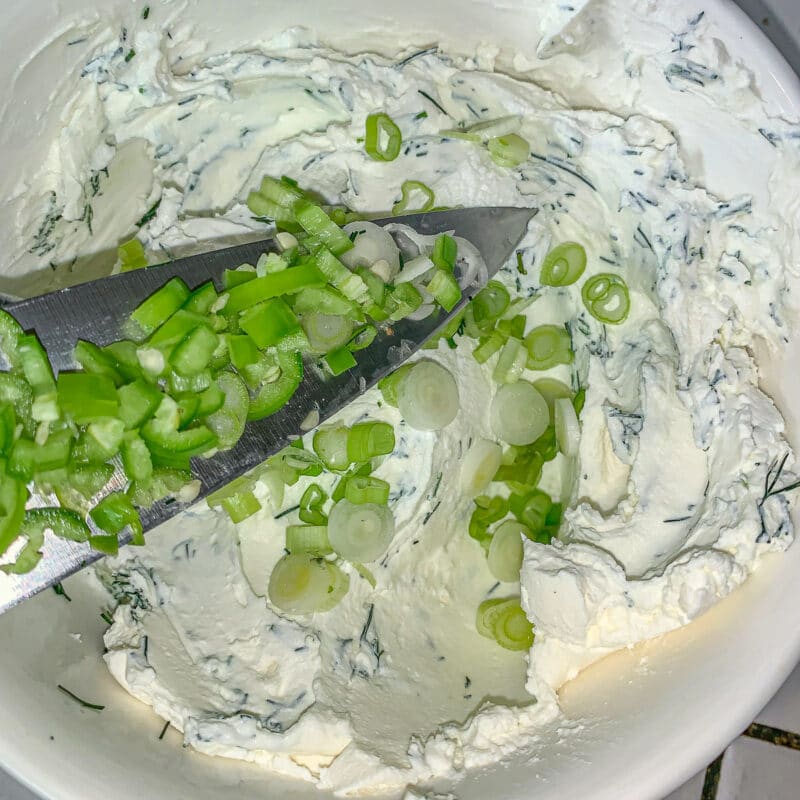 lebneh with chives