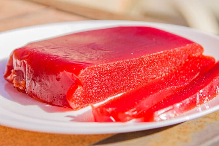 quince cheese on a plate