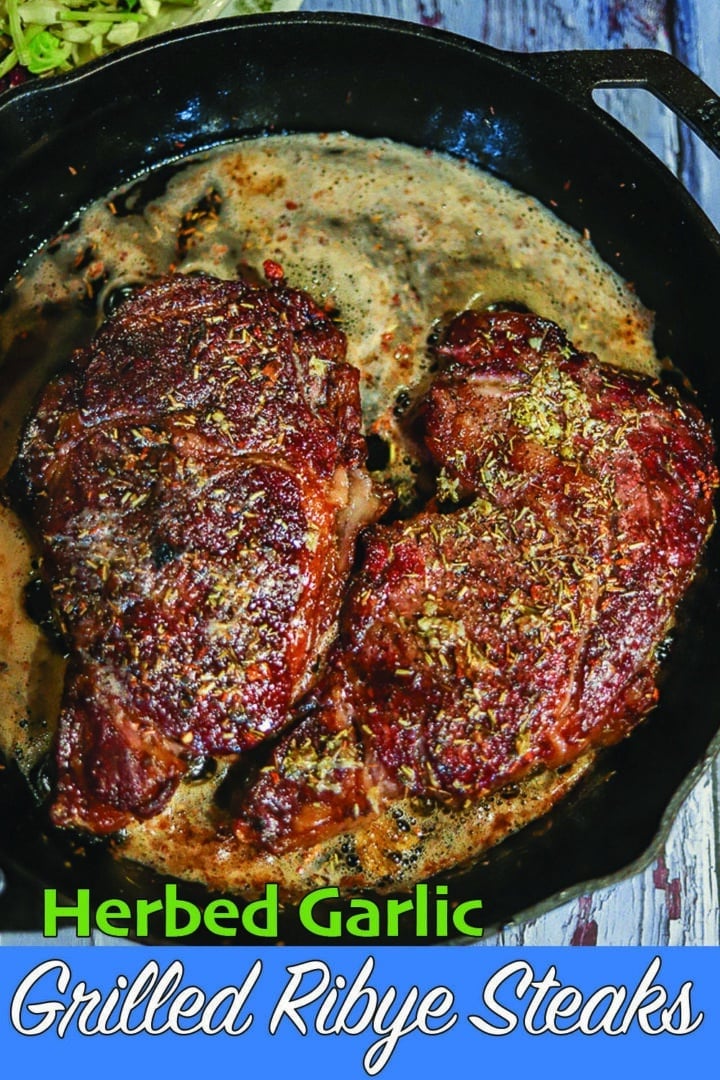 grilled ribeye steaks
