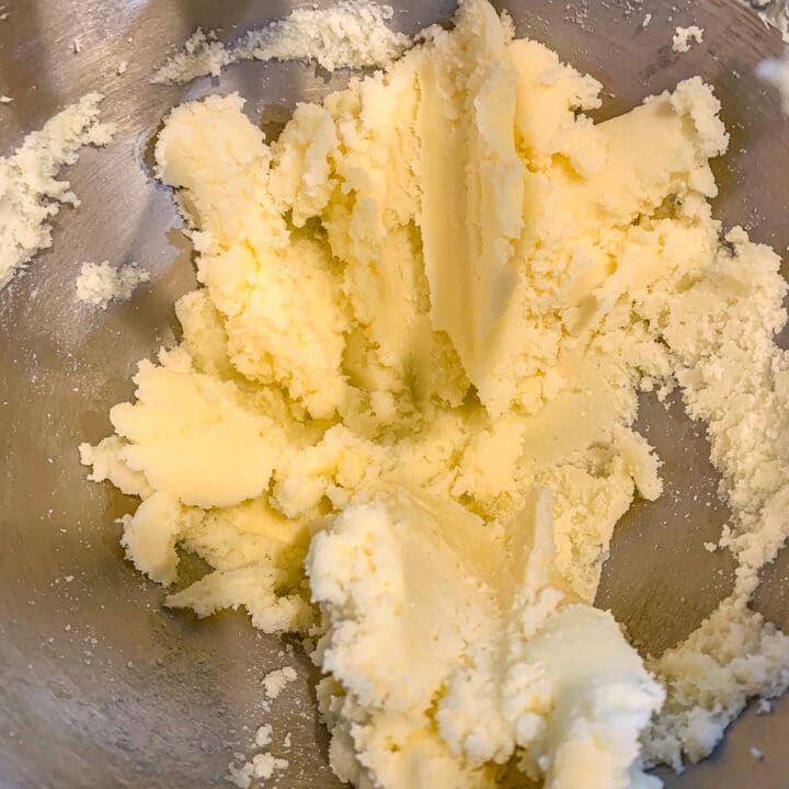 creaming butter and sugar