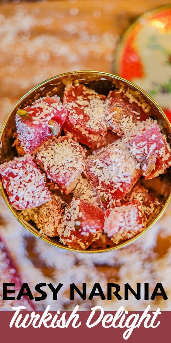 Turkish delight in a tin