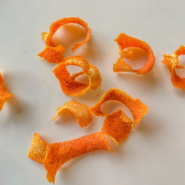 dried orange peels