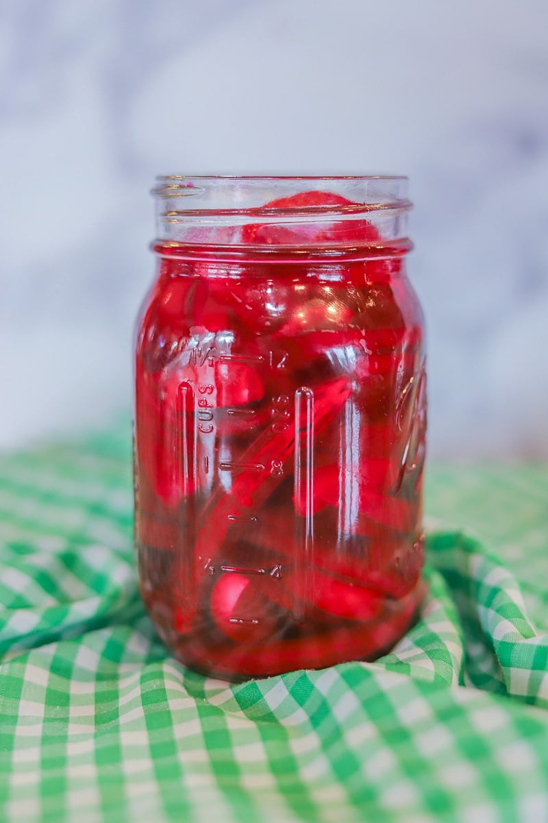 Pink Onions Pickled in Beet Juice | Hilda's Kitchen Blog