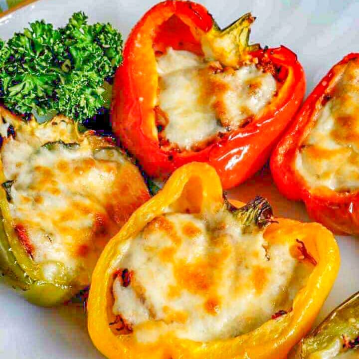 pulled pork stuffed peppers