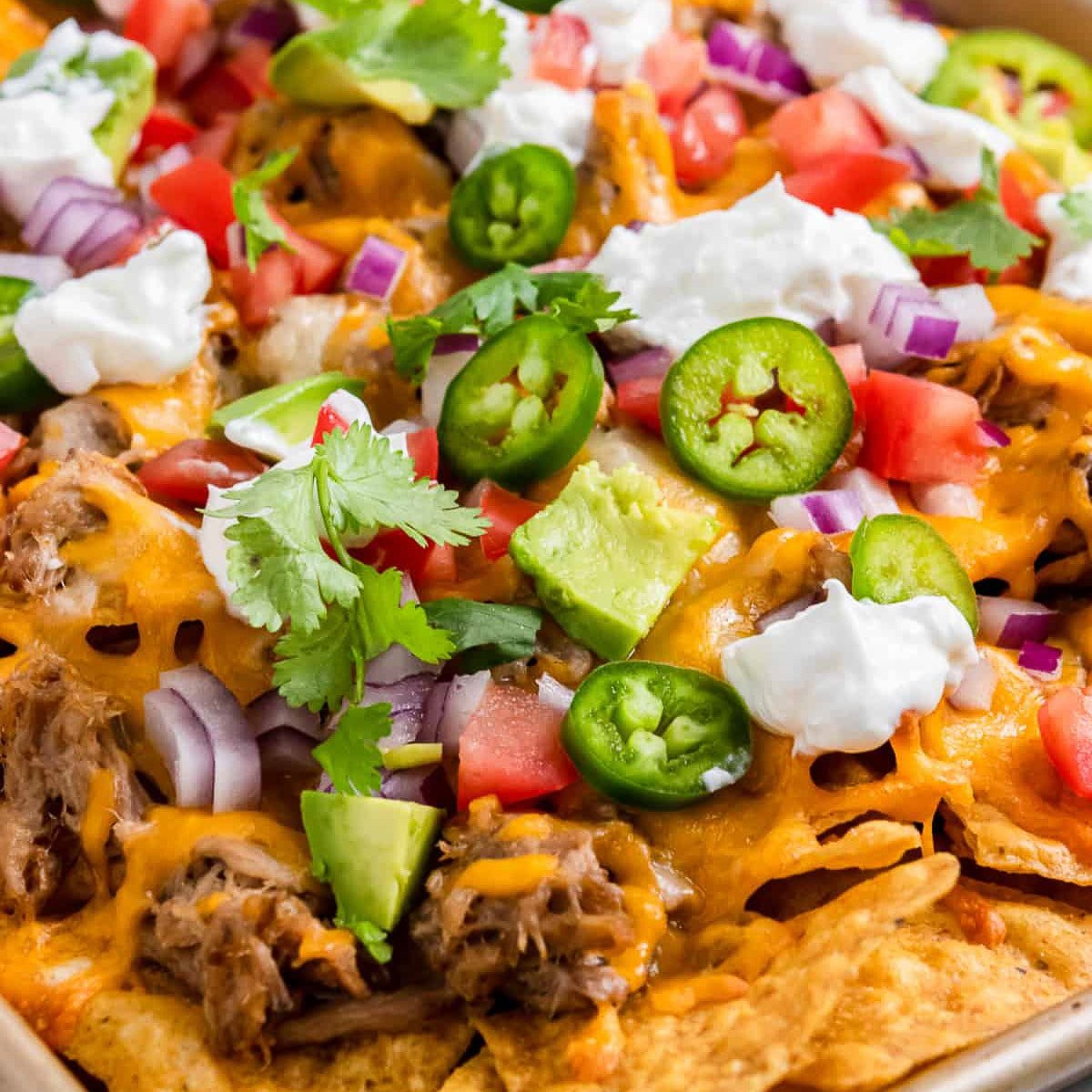 pulled pork nachos.